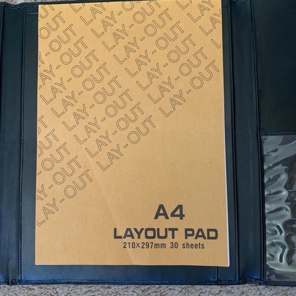 Art Supply Leather Portfolio Sketch Book - Picture 3 of 5